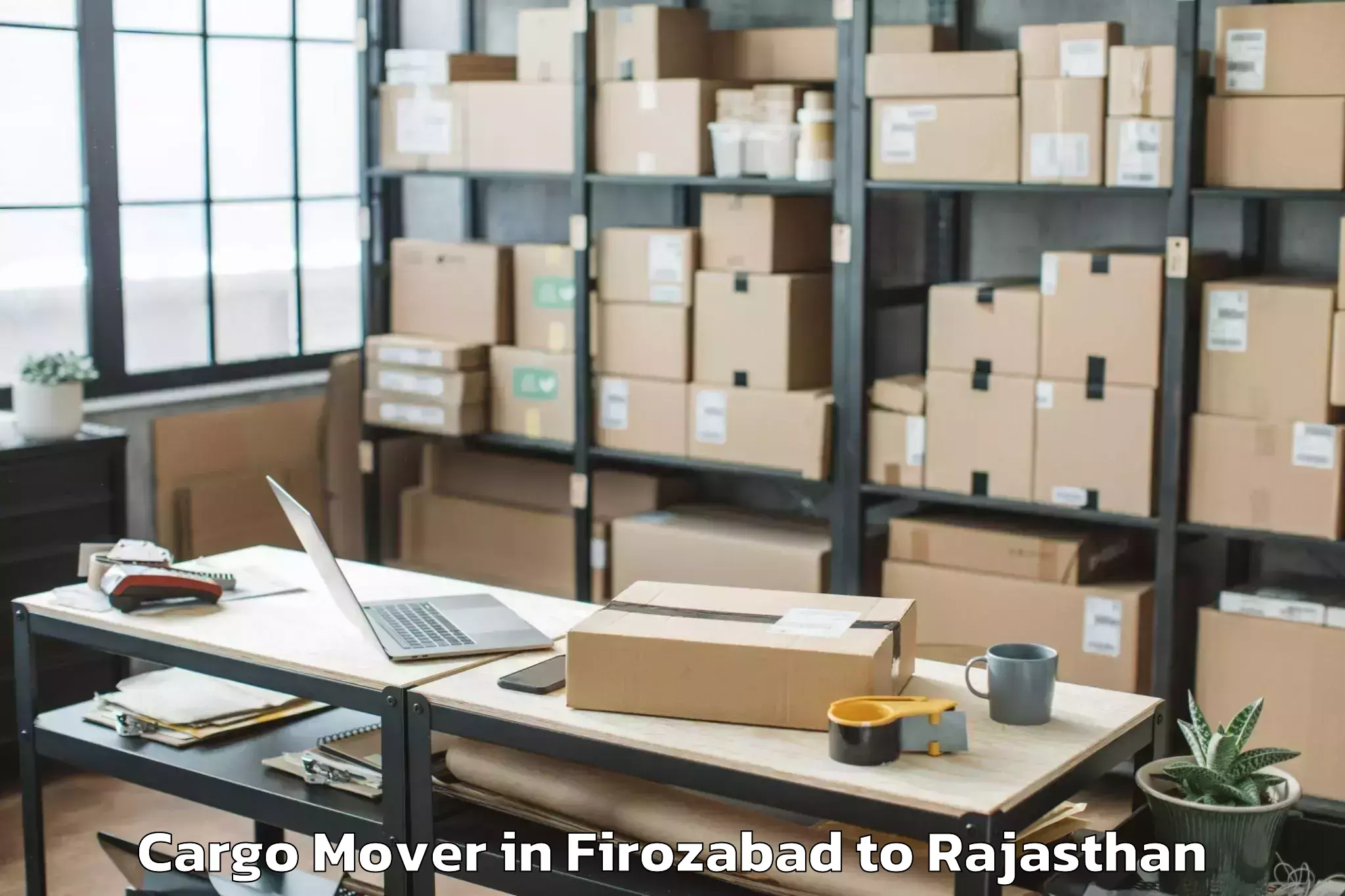 Book Your Firozabad to Vallabhnagar Cargo Mover Today